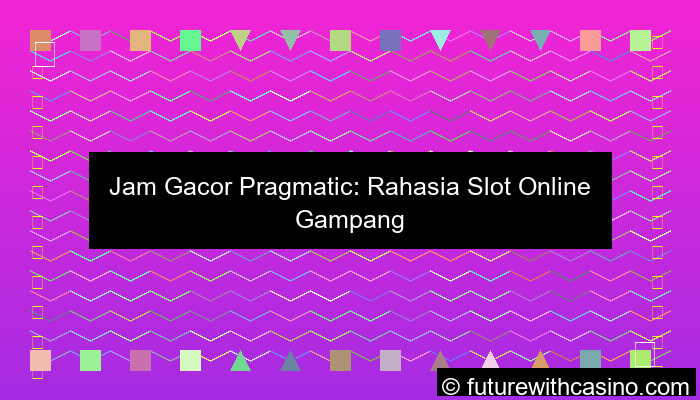 desain jam gacor pragmatic