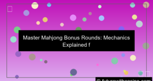 mahjong bonus round mechanics
