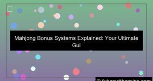 mahjong bonus system explained