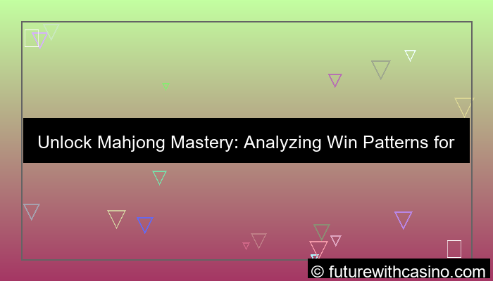 desain mahjong win pattern analysis