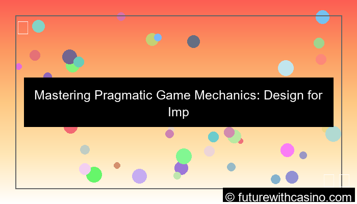 pragmatic game mechanics
