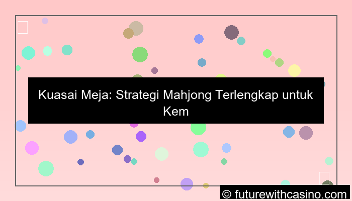 strategi mahjong
