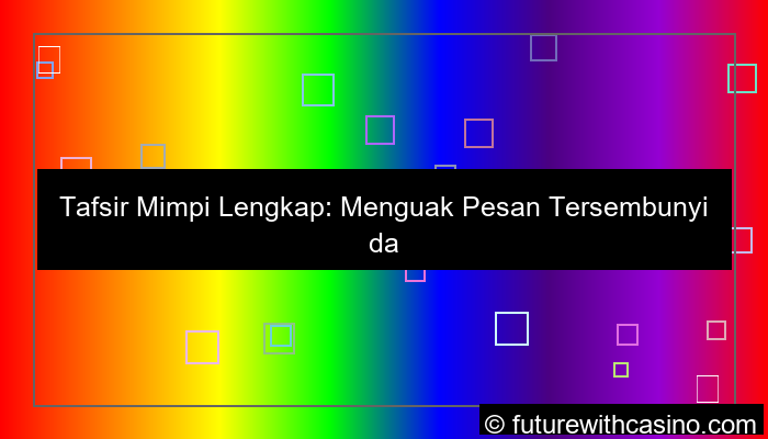 tafsir mimpi lengkap