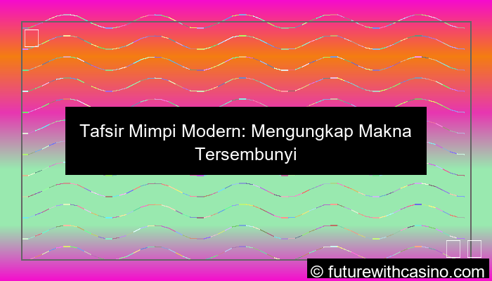 tafsir mimpi modern