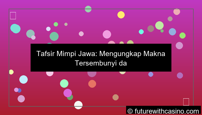 tafsir mimpi jawa